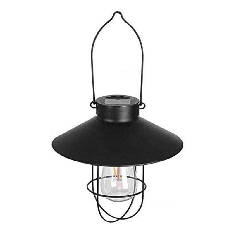 Outdoor Solar Hanging Lanterns Vintage Solar Garden Light with Warm