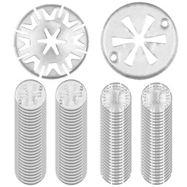 100 Pcs Exhaust Heat Shield Repair Kit, 30mm Clamping Discs Heat Protection Plate Repair Kit for CarHeat Shield Clips, Metal Locking Thermal Insulation Washers Compatible With Most Cars
