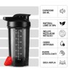 500 ML Blender bottles shaker Proteína con Bola de Acero