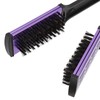 Clamp Flat Brush Double Sided Hair Straightening Artificial Bristle Splint