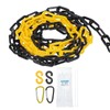sourcing map Plastic Chain 5 FT/1.53 M, Safety Chain Yellow
