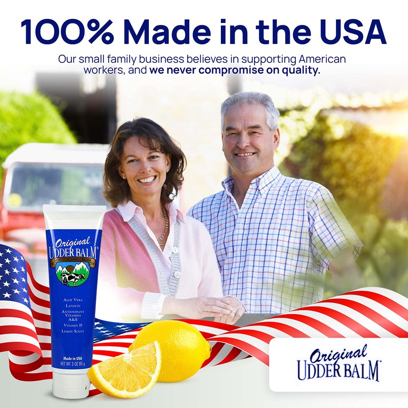 Original Udder Balm Tube - Made in USA - Lemon