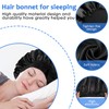 2Pcs Silk Hair Bonnet, Hair Bonnet for Sleeping, Double Layer