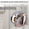 PMELCXD Curved Shower Door Rollers 4pcs 23mm Replacement Shower Door