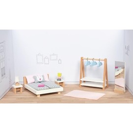 GOKI 51468 Muebles para muñecas Style, Babies and Early Childhood Dormitory, Multicoloured, One Size