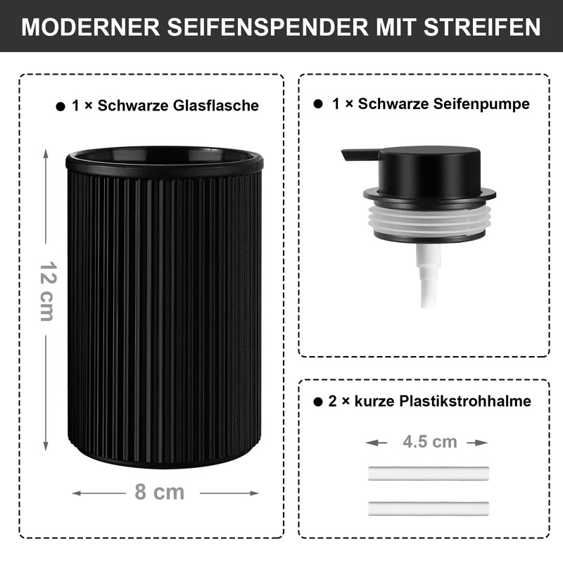 GMISUN Soap Dispenser Matte Black