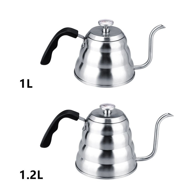 Cafetera con Termómetro de Acero Inoxidable 304 Vierte Sobre Café
