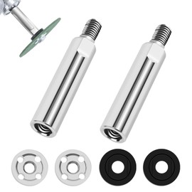 QZKJQDD M10 Angle Grinder Extension, Grinding Disc Angle Grinder, Polisher Extension Shaft, Angle Grinder Extension Connecting Rod Set, Grinding Attachment for Angle Grinder (Pack of 2)