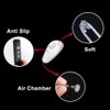 Push-in Eyeglass Nose Pads, 6 Pairs 15mm Soft Silicone Air