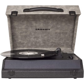 Crosley CR8018A-MN Momento Vintage Bluetooth 3-Speed Suitcase Turntable, Midnight