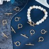 Beebeecraft 1 Box 20 Set Toggle Clasps 24K Gold Plated