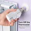 Temperature Control Valve, M30 x 1.5 System Thermostat Radiator Head,