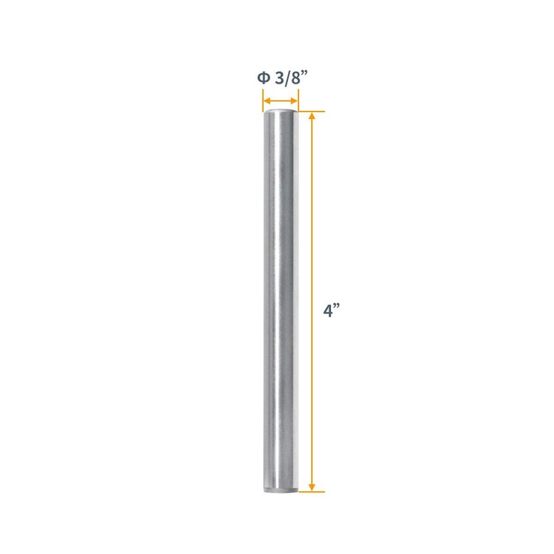 POWERTEC 71473 Hardened Steel Dowel Pins 3/8 Inch | Heat