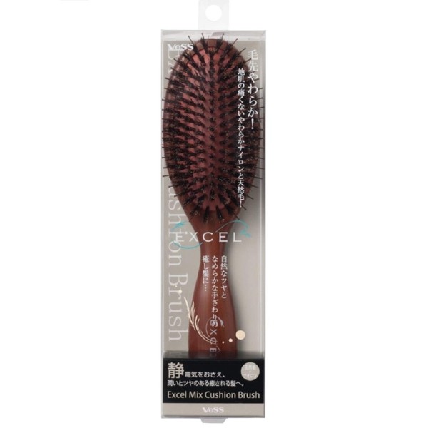 Beth Excel Mix Cushion Brush EXC-1500 Mix Cushion Brush, Brown,