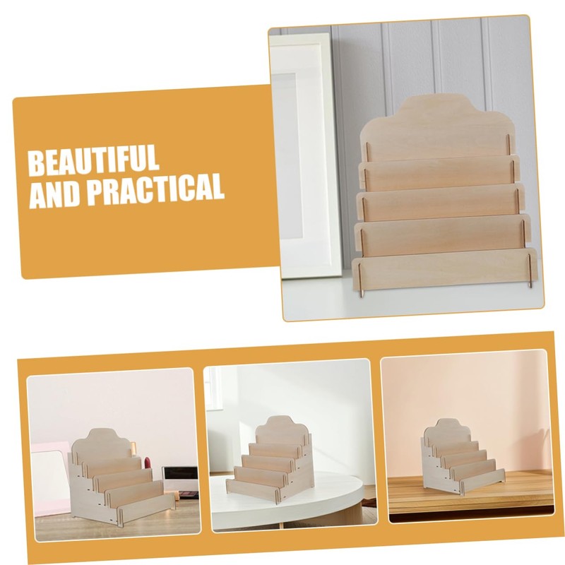 Card Display Stand Multi Purpose Tiered Organizer for Postcards Greeting