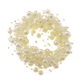10m Cream White Acrylic Bead String Artificial Pearl Balls Decoration for Wedding Christening Venue Garland Bouquet