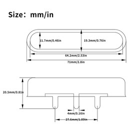 3pcs Brass Guitar Single Coil Pickups Covers Fit Strat ST Electric Guitars (Gold)