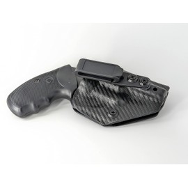 Compatable with Charter Arms Undercover 38 Special .38 Ambidextrous IWB Kydex Holster Inside Waistband Concealed Carry Holster Made in USA (Carbon Fiber)