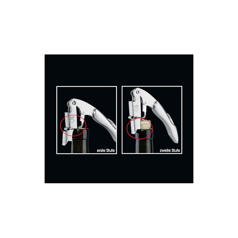 Cilio 0000205060 Waiter's Corkscrew Classic, Other, Silver, 12 x 2.8