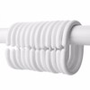 Wideskall® 12 Pieces Plastic Shower Curtain Hook Rings, White