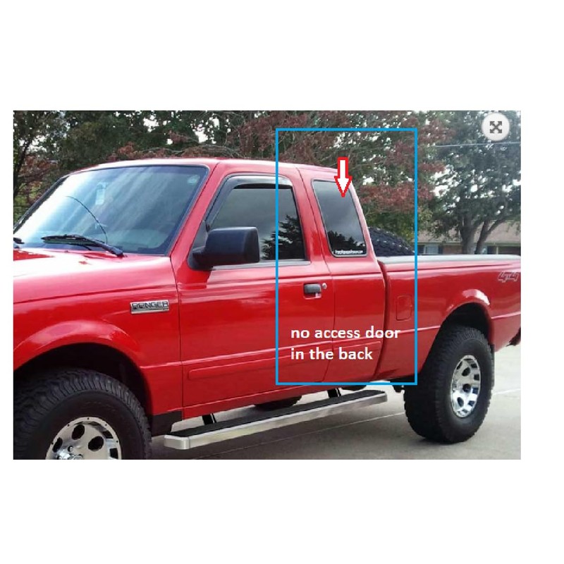 Rear Quarter Glass Window Compatible with Ford Ranger (1998-2011) Pickup