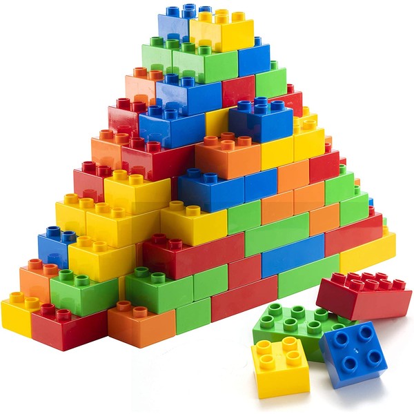 300 Piece Classic Big Building Blocks STEM Toy Bricks Set Compatible with All Major Brands Bulk Bricks Set for All Ages