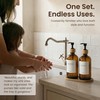 Maisonovo Glass Soap Dispenser Bathroom Set | Hand Soap and
