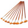 9Pcs Painting Brush Set Nylon Wool Fan shaped Watercolor Acrylic