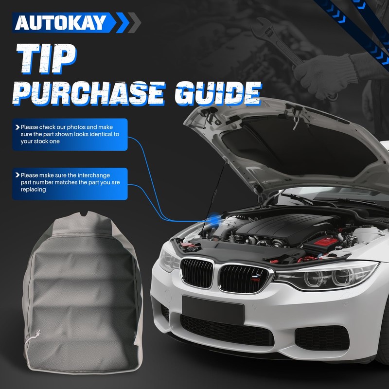 AUTOKAY Armrest Center Console Leather Synthetic Cover for Dodge Ram