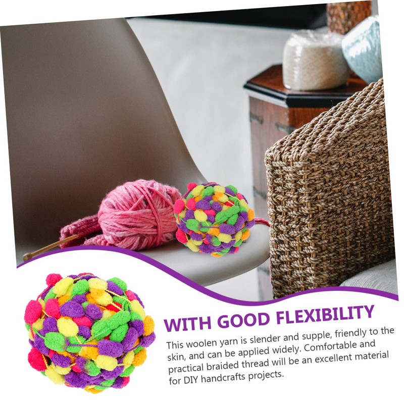 LALAFINA 2 Rolls Supple Knitting Yarns Perfect for Handmade Projects