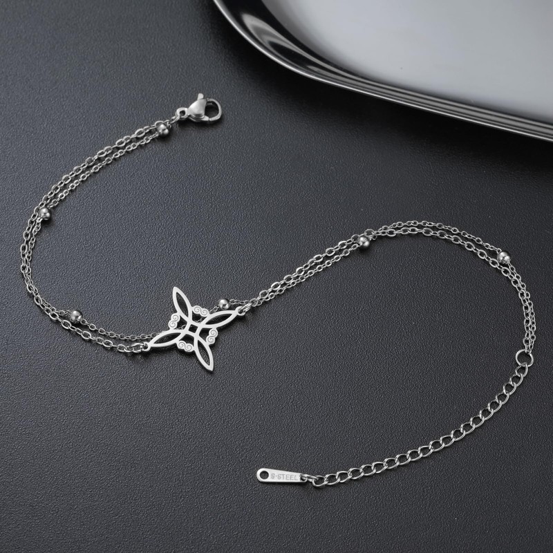 Dreamtimes Witches Knot Anklet Celtic Magic Knot Protection Symbol Beach