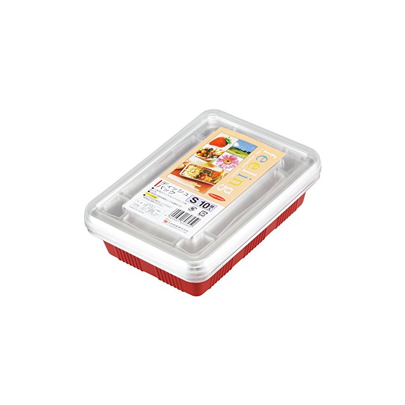 Yamato T Corporation Disposable Lunch Box Red Small FL Dish