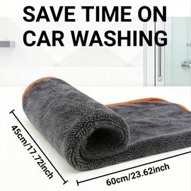 AIERSUI 1400 GSM Car Drying Towels – Microfiber Towels for Cars (40" x 24"), Ultra-Absorbent, Streak-Free, Scratch-Free, No Water Spots, Double-Twist Pile & Edgeless Design