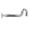 Brass Sink Drain Tubing Set Silver Slick Finish No Ageing