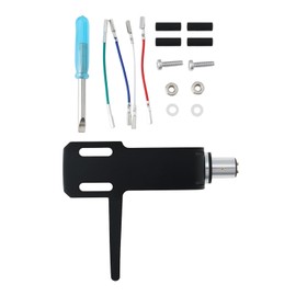 EMSea 8 mm Plattenspieler-Headshell-Halterung, Stylus-Set, geeignet für verschiedene LP Phono, Schwarz