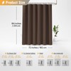 BTTN Extra Long Shower Curtain - 72x84 Inches Long Linen