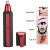 Professional Electric Eyebrow Trimmer Nose Hair Cutter Trimming Machine Red