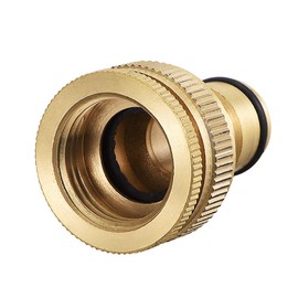 uxcell 2-in-1 Garden Hose Quick Connect 1/2 G to 3/4 G Brass Water Hose Fitting Connectors
