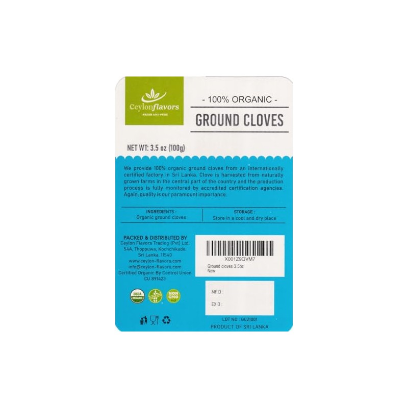 Clove Powder (Ground) - 100g (3.5oz) - Premium Grade