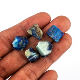 CRYSTALINES 5pcs Natural Raw Afghanite Gemstones, Wholesale Rough Stones, Healing Crystals, DIY Artisan-Crafts, Bulk Loose Supplies, Raw for Jewelry Making, Wire Wrapping, Gem Collections