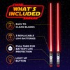 LightSaber Chopsticks Light Up Saber Led (1 Pair, Red)