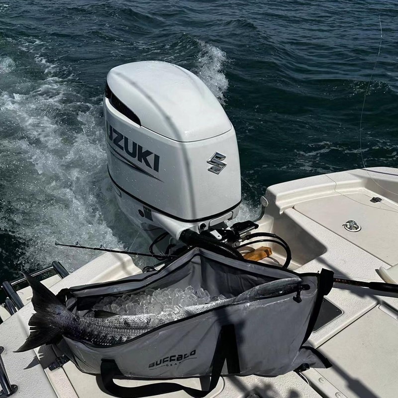 Buffalo Gear Insulated Fish Cooler 48x18in, Leakproof Kill Bag with