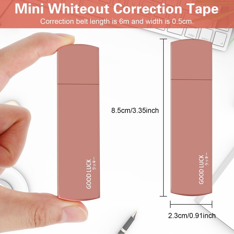 Amabro Small Correction Tapes, 6PCS Tape Roller Instant Correction Tape