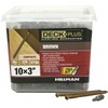 HILLMAN FASTENERS 48449 Deck Screws, Brown, 270 Piece