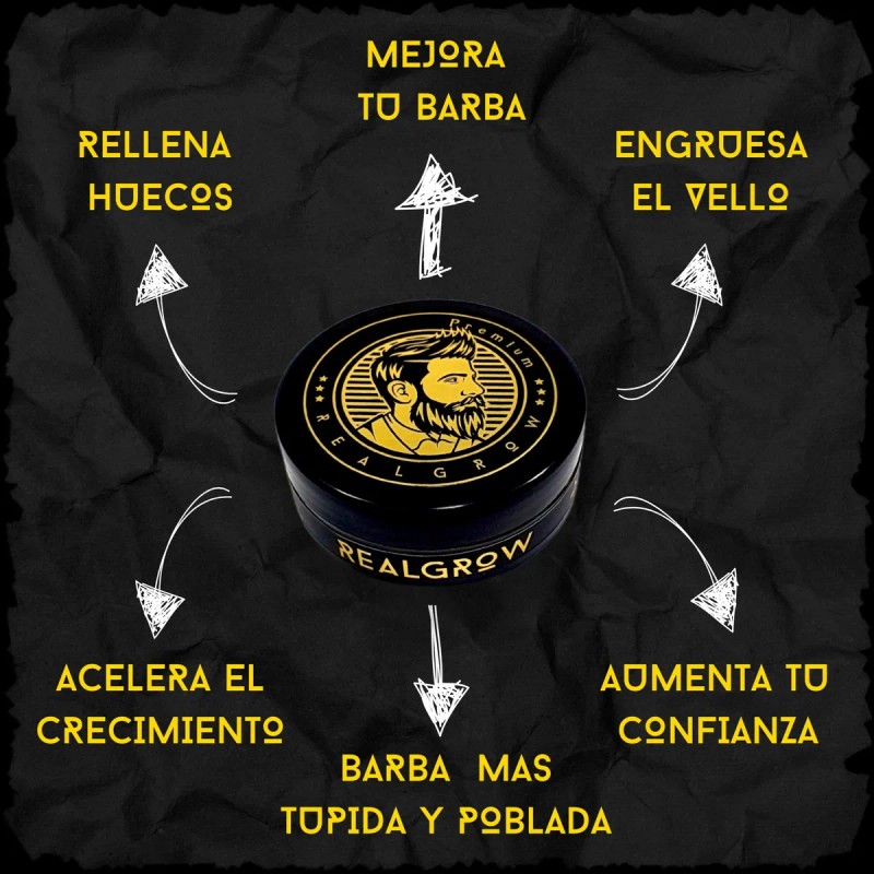 Balsamo Realgrow Para Crecer Y Engrosar La Barba Cítrica