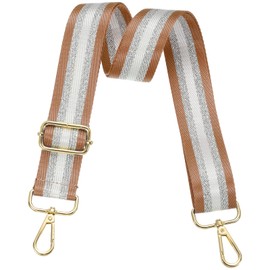 PATIKIL Purse Strap, Wide Shoulder Strap Adjustable Crossbody Bag Straps Universal Replacement Shoulder Bag Belt for Women's Handbags Canvas Guitar Bag Backpack, Brown