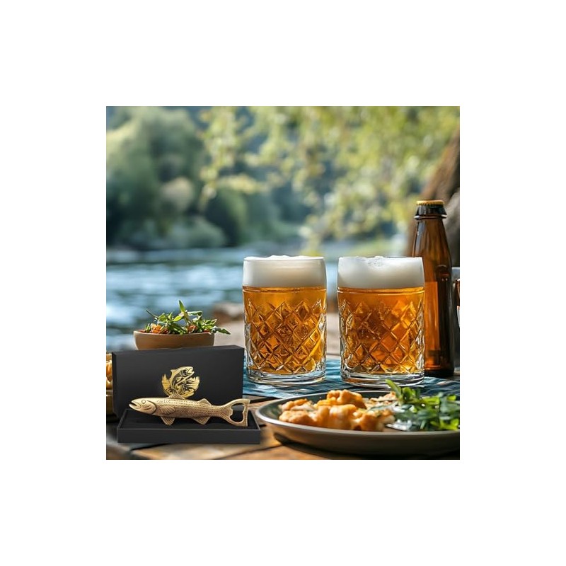 Fishing Gifts for Men Dad, Fish Bottle Opener for Fathers