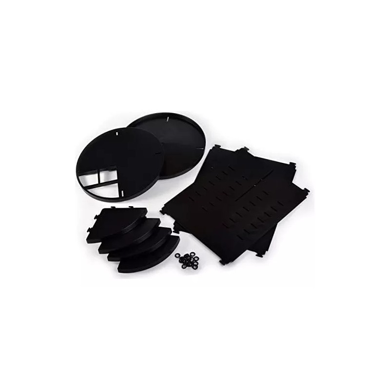 Masirs Organizador De Maquillaje Giratorio 360: Estante Ajustable Y