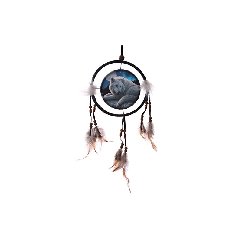Original Dreamcatcher Little Wolf Guardian of The North, Mixed, Height