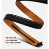 BULLIANT Men's Leather Belt Automatic Buckle Ratchet Belt Suit 35
